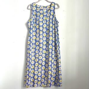 Vintage 90’s Y2K handmade daisy print sleeveless midi dress